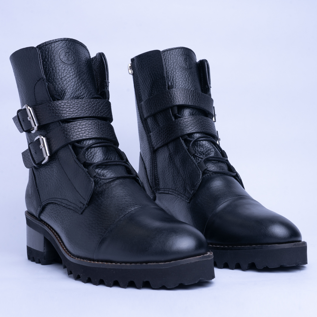 Botines en Cuero BRISTOL - Negro